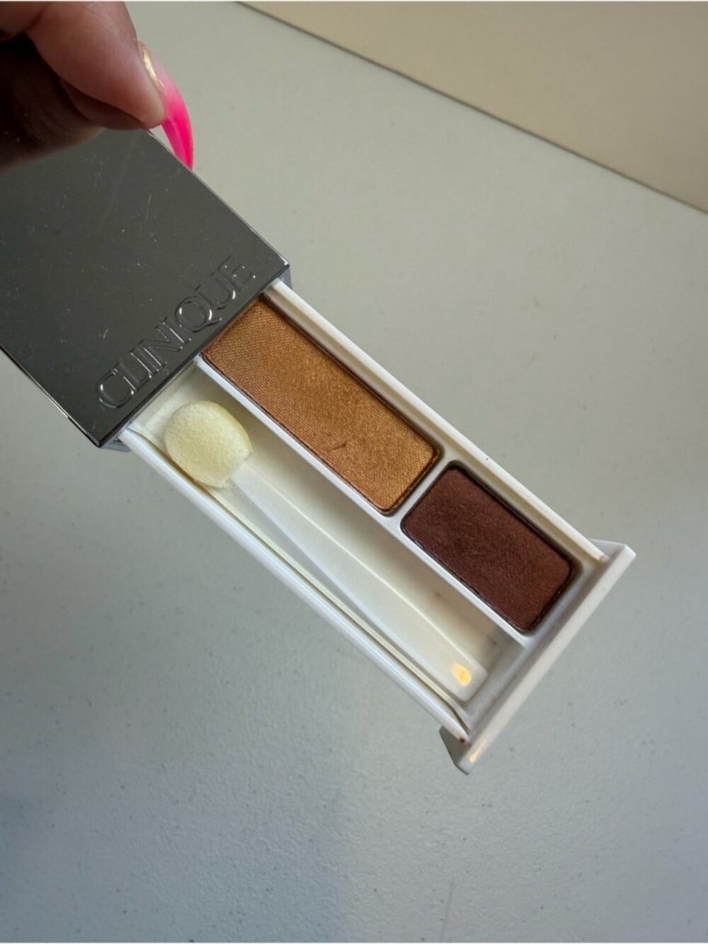 CLINIQUE All About Eye Shadow Duo MINI in morning Java .07 2gram Color Surge